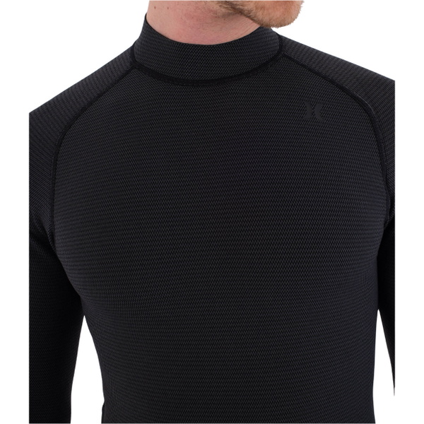 2026 Hurley Mens Air 1/1mm Bubble Degrade Wetsuit Jacket MSJTL13101 - Black Bubble
